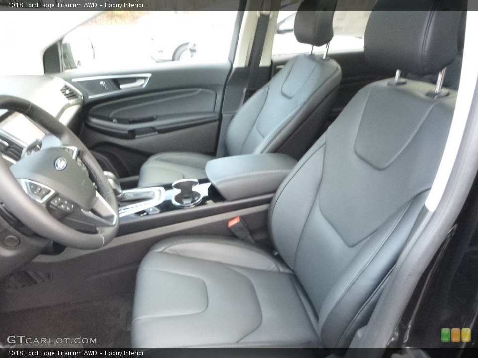 Ebony Interior Front Seat for the 2018 Ford Edge Titanium AWD #123752804
