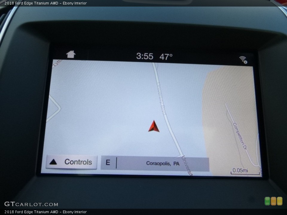 Ebony Interior Navigation for the 2018 Ford Edge Titanium AWD #123752863
