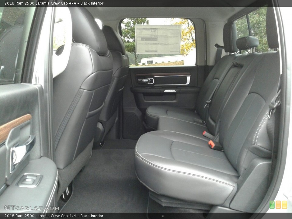 Black Interior Rear Seat for the 2018 Ram 2500 Laramie Crew Cab 4x4 #123754964
