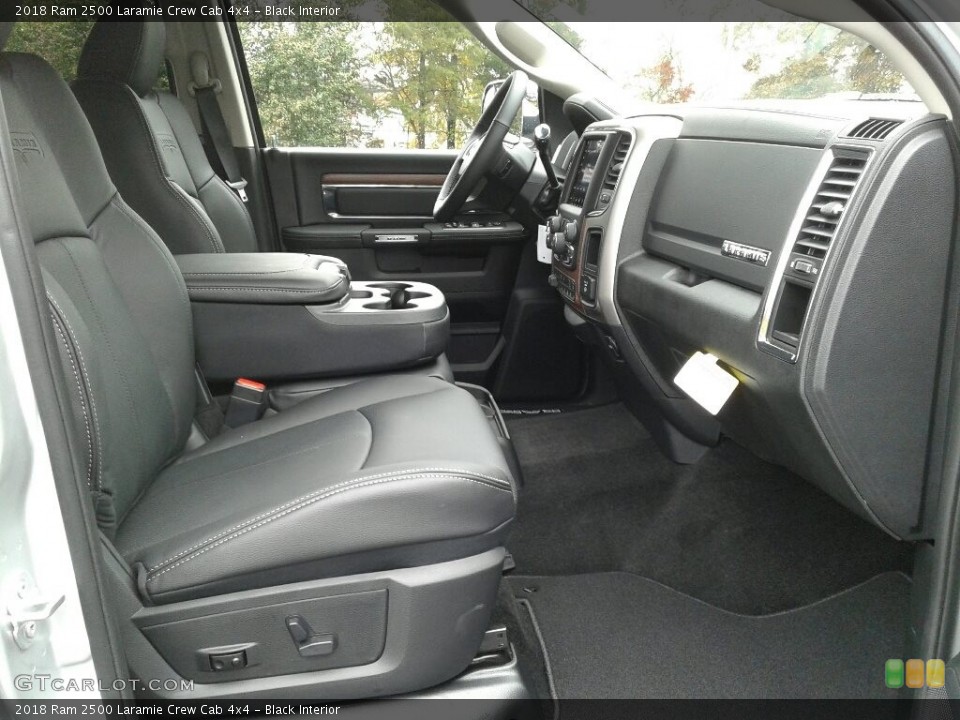 Black Interior Front Seat for the 2018 Ram 2500 Laramie Crew Cab 4x4 #123755135