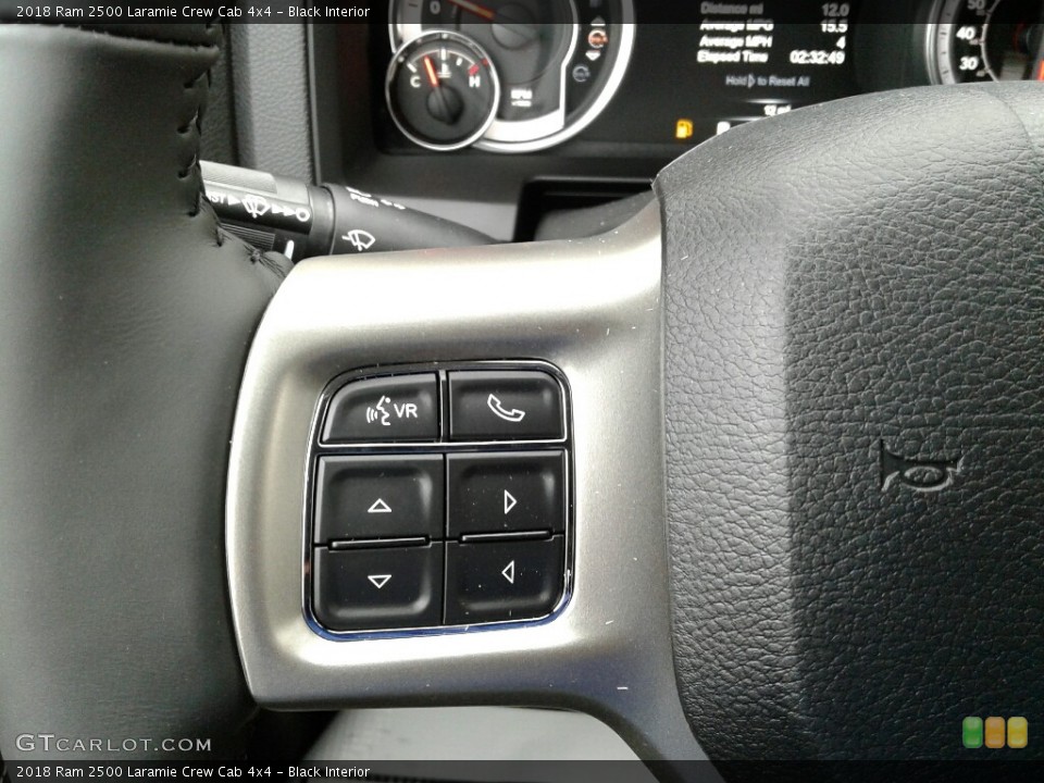 Black Interior Controls for the 2018 Ram 2500 Laramie Crew Cab 4x4 #123755252