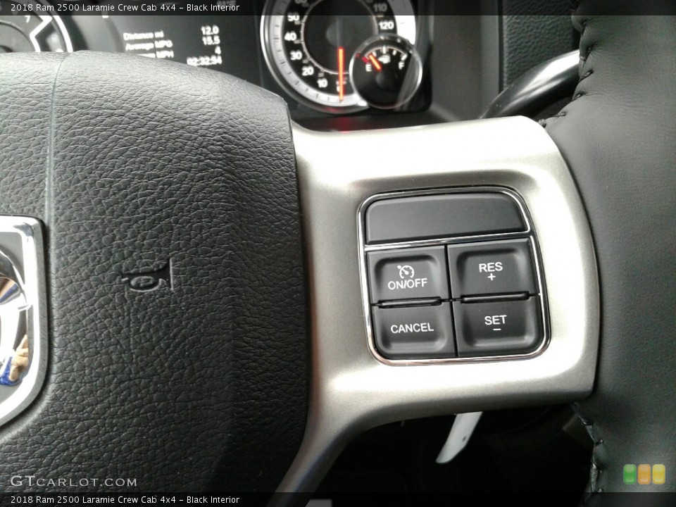 Black Interior Controls for the 2018 Ram 2500 Laramie Crew Cab 4x4 #123755294