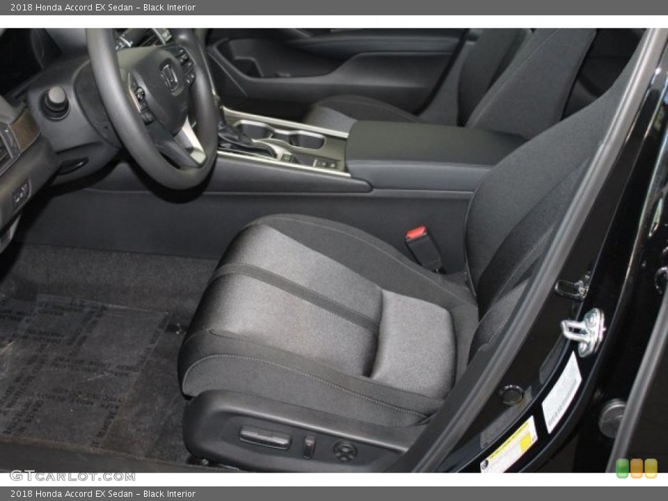 Black Interior Front Seat for the 2018 Honda Accord EX Sedan #123755436