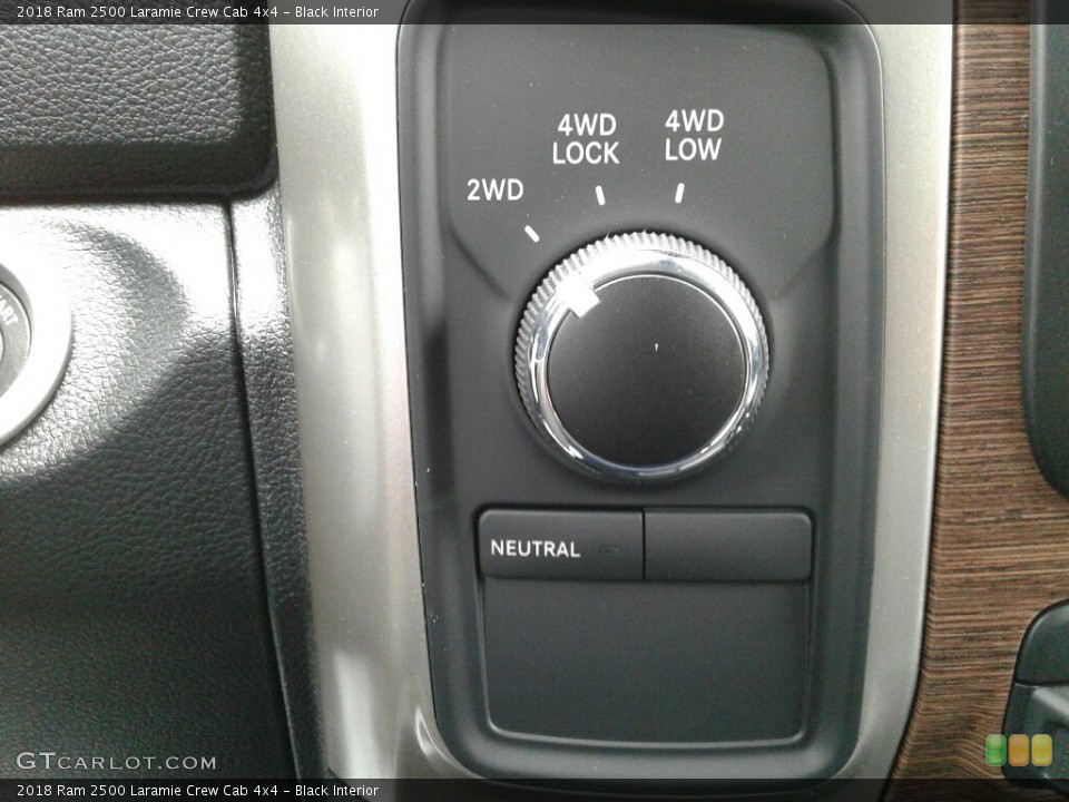 Black Interior Controls for the 2018 Ram 2500 Laramie Crew Cab 4x4 #123755588