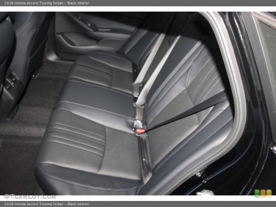 Black Interior Rear Seat for the 2018 Honda Accord Touring Sedan #123757376