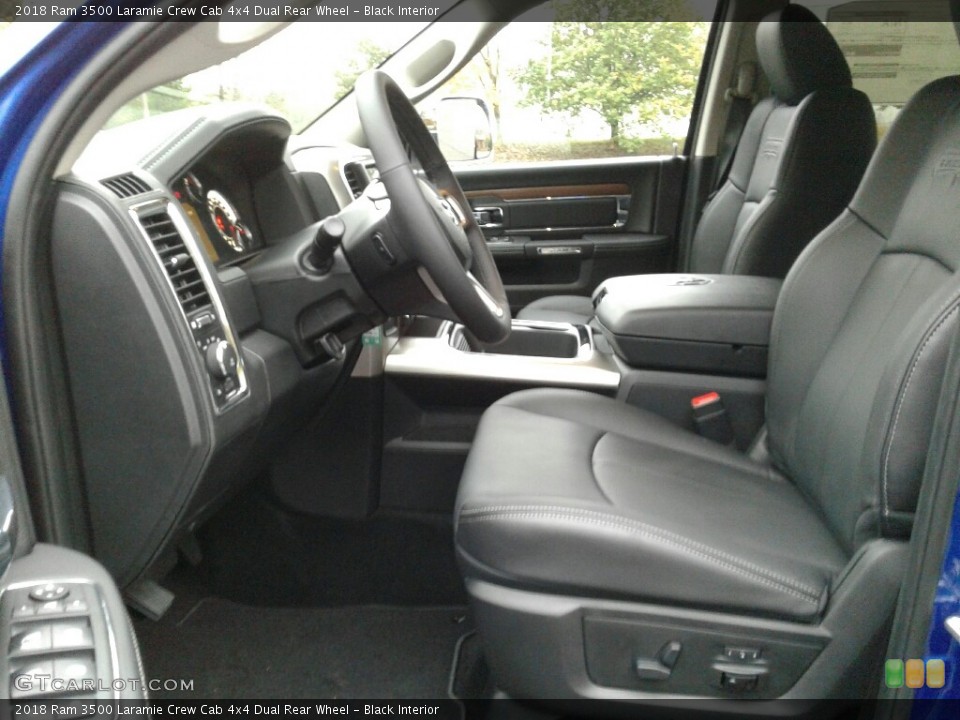Black Interior Front Seat for the 2018 Ram 3500 Laramie Crew Cab 4x4 Dual Rear Wheel #123757388