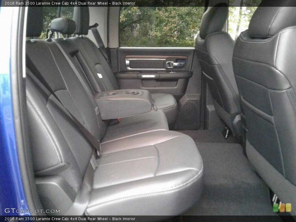 Black Interior Rear Seat for the 2018 Ram 3500 Laramie Crew Cab 4x4 Dual Rear Wheel #123757472