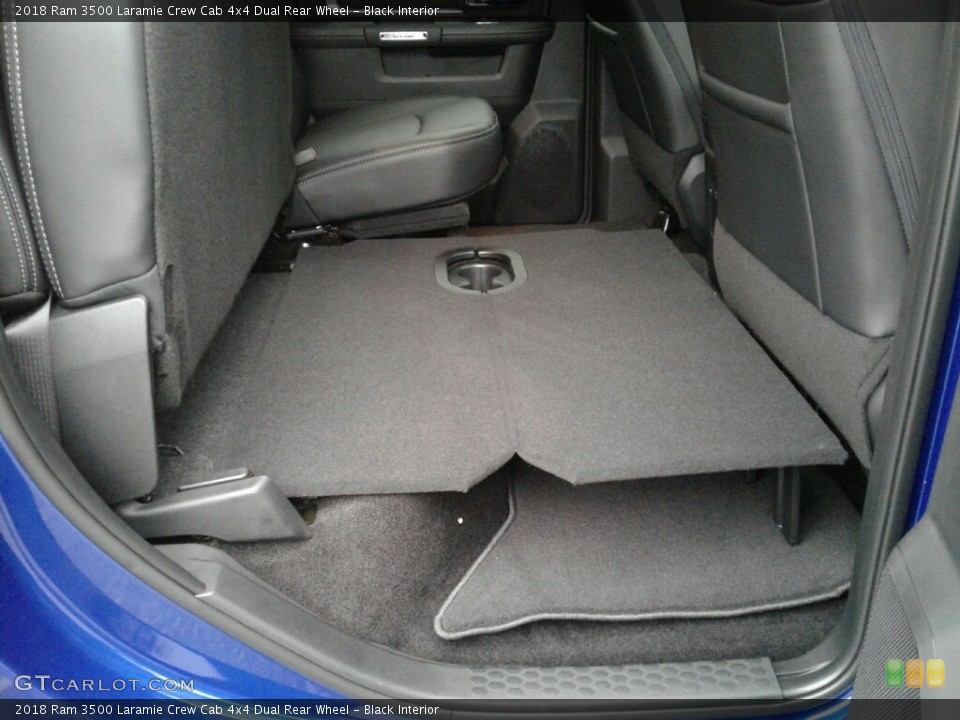 Black Interior Rear Seat for the 2018 Ram 3500 Laramie Crew Cab 4x4 Dual Rear Wheel #123757502