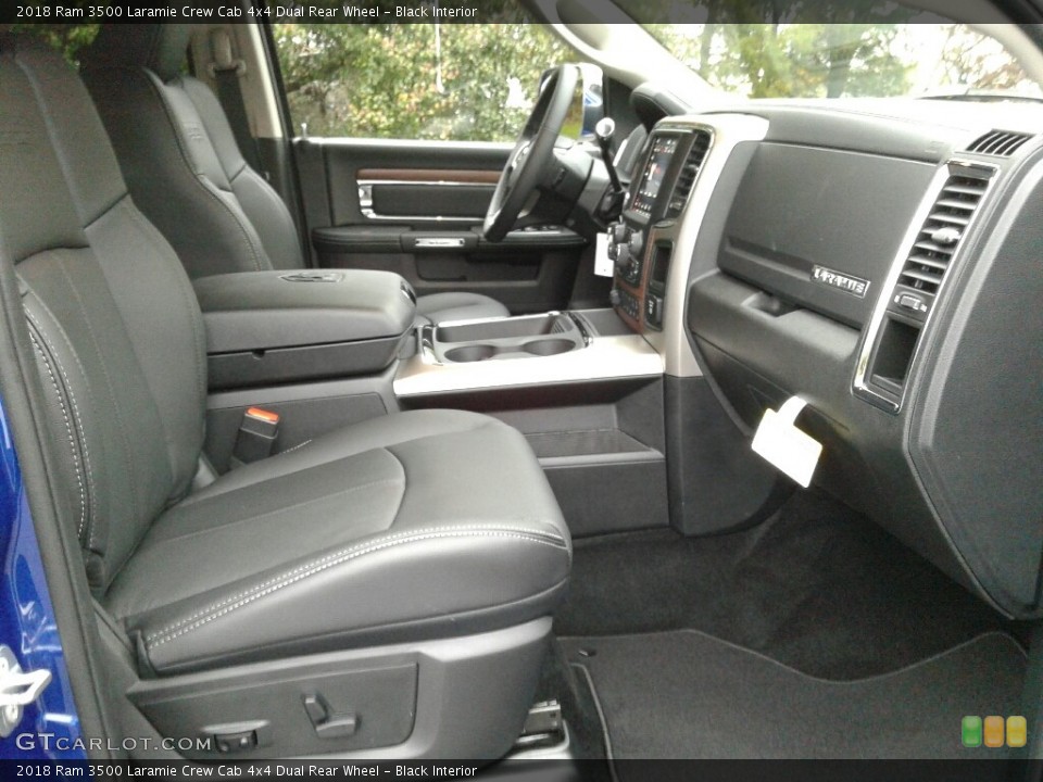 Black Interior Front Seat for the 2018 Ram 3500 Laramie Crew Cab 4x4 Dual Rear Wheel #123757580