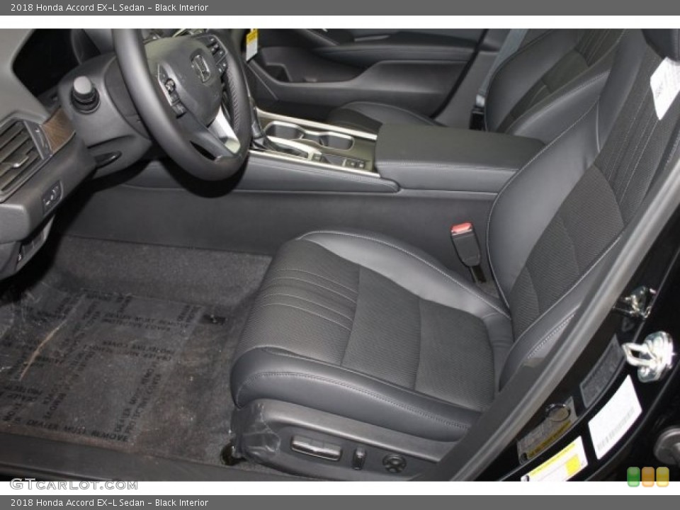 Black Interior Front Seat for the 2018 Honda Accord EX-L Sedan #123758438