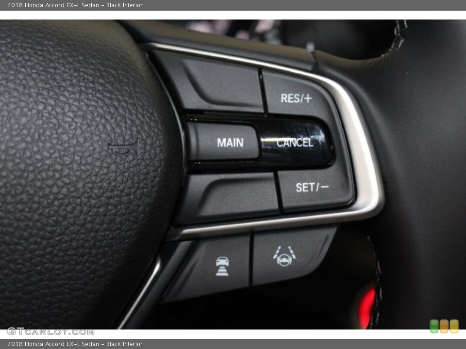 Black Interior Controls for the 2018 Honda Accord EX-L Sedan #123758486