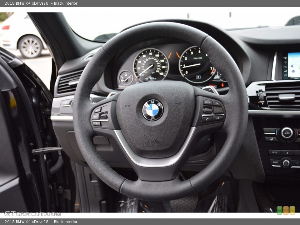 Black Interior Steering Wheel for the 2018 BMW X4 xDrive28i #123763559