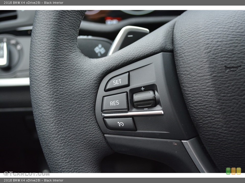 Black Interior Controls for the 2018 BMW X4 xDrive28i #123763562