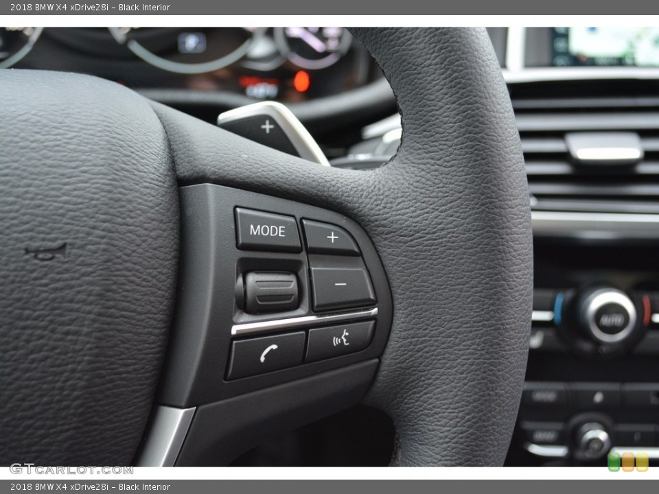 Black Interior Controls for the 2018 BMW X4 xDrive28i #123763565