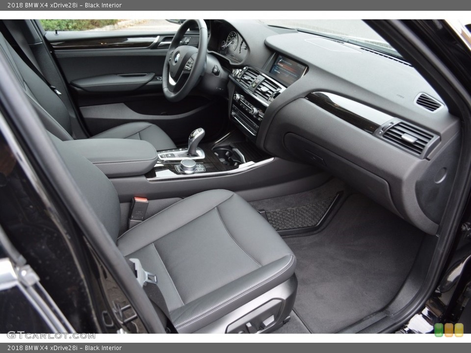 Black Interior Dashboard for the 2018 BMW X4 xDrive28i #123763586