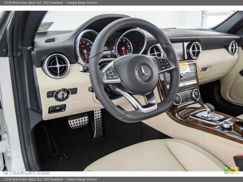 Sahara Beige Interior Dashboard for the 2018 Mercedes-Benz SLC 300 Roadster #123776077