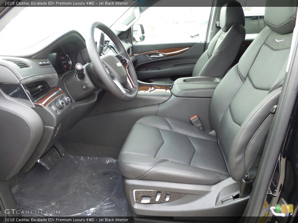 Jet Black Interior Photo for the 2018 Cadillac Escalade ESV Premium Luxury 4WD #123784900