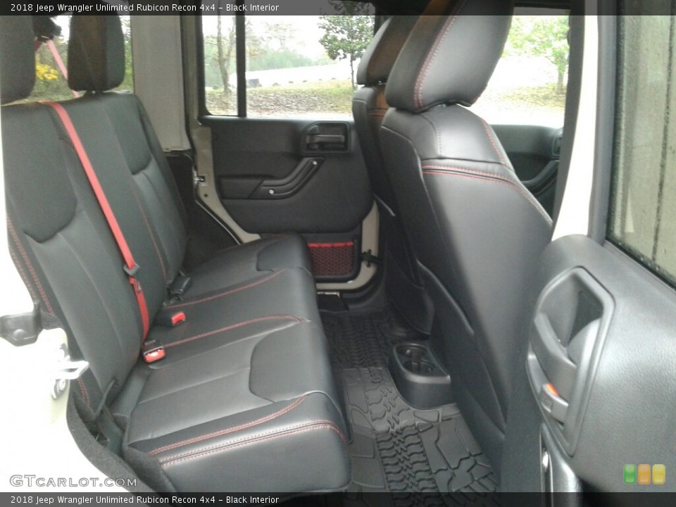 Black Interior Rear Seat for the 2018 Jeep Wrangler Unlimited Rubicon Recon 4x4 #123786643