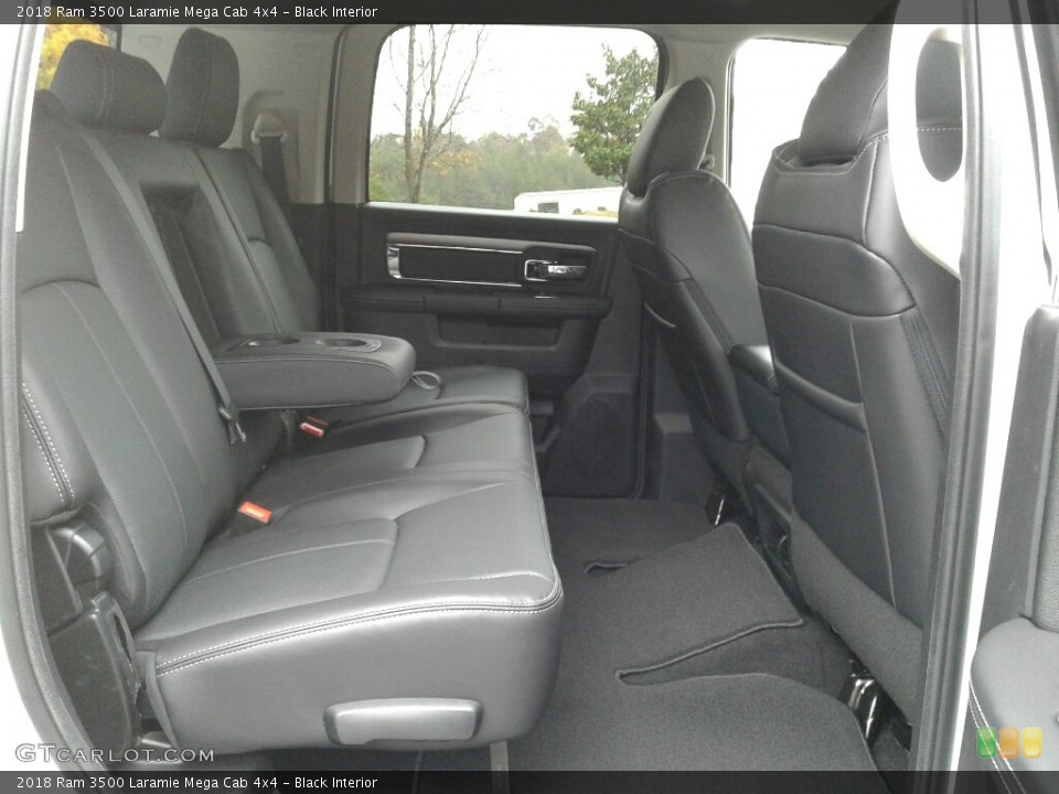 Black Interior Rear Seat for the 2018 Ram 3500 Laramie Mega Cab 4x4 #123787924