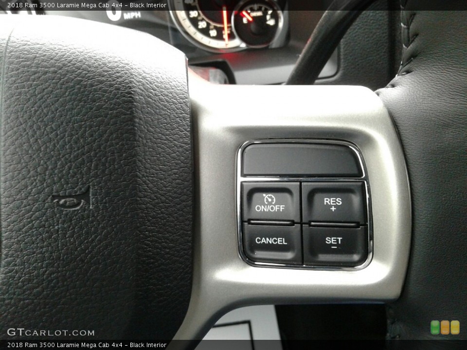 Black Interior Controls for the 2018 Ram 3500 Laramie Mega Cab 4x4 #123787984