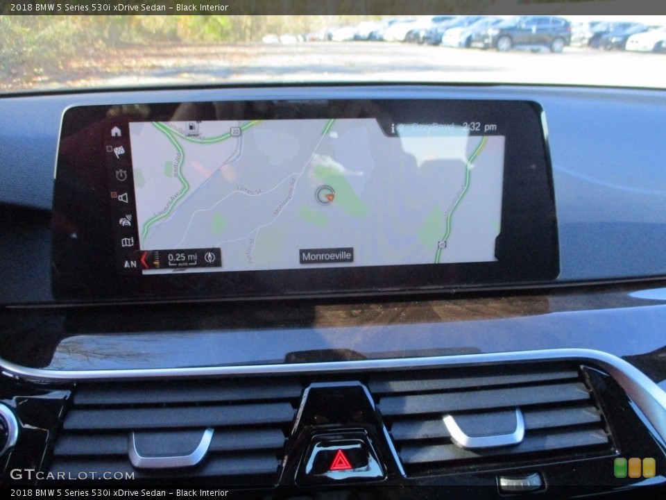 Black Interior Navigation for the 2018 BMW 5 Series 530i xDrive Sedan #123795165
