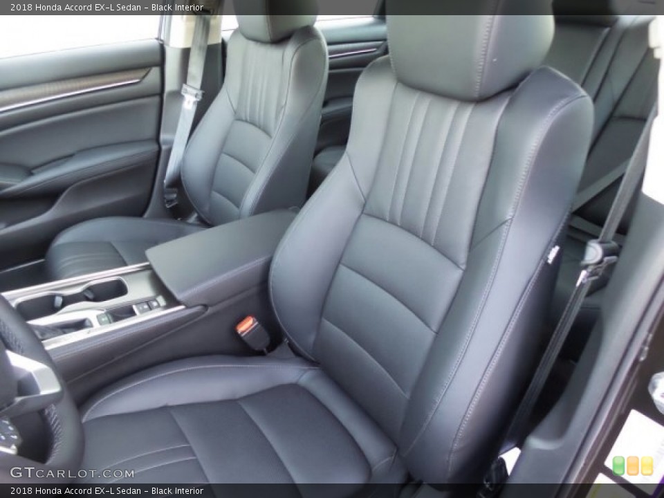 Black Interior Front Seat for the 2018 Honda Accord EX-L Sedan #123795377