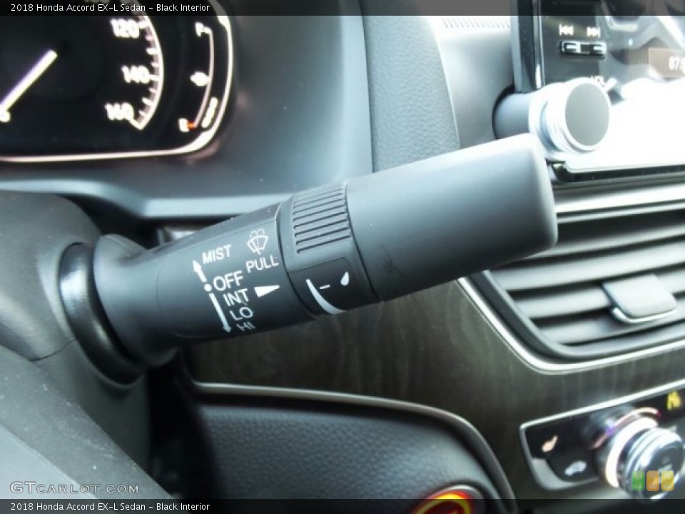 Black Interior Controls for the 2018 Honda Accord EX-L Sedan #123795552