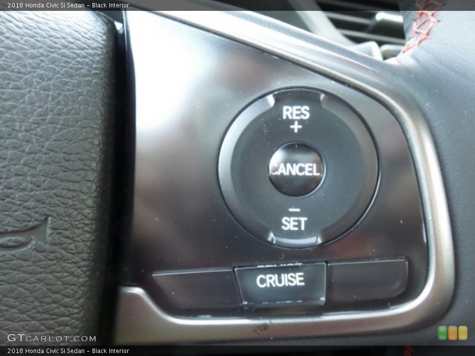 Black Interior Controls for the 2018 Honda Civic Si Sedan #123799518