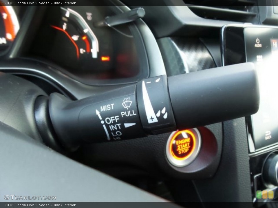 Black Interior Controls for the 2018 Honda Civic Si Sedan #123799533