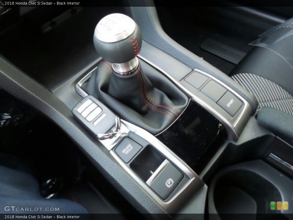 Black Interior Transmission for the 2018 Honda Civic Si Sedan #123799611