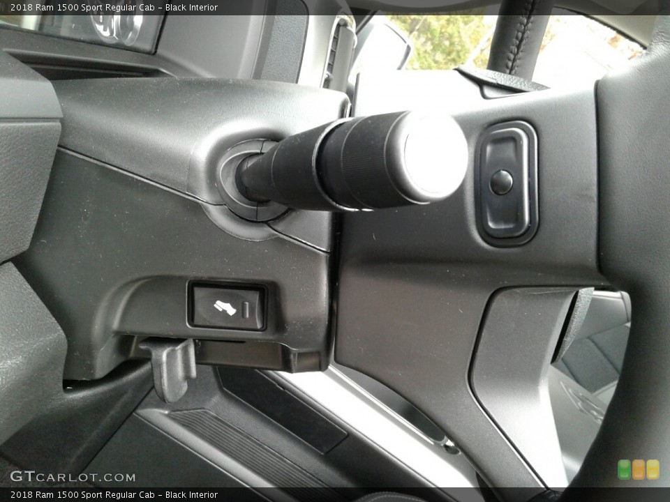 Black Interior Controls for the 2018 Ram 1500 Sport Regular Cab #123807405