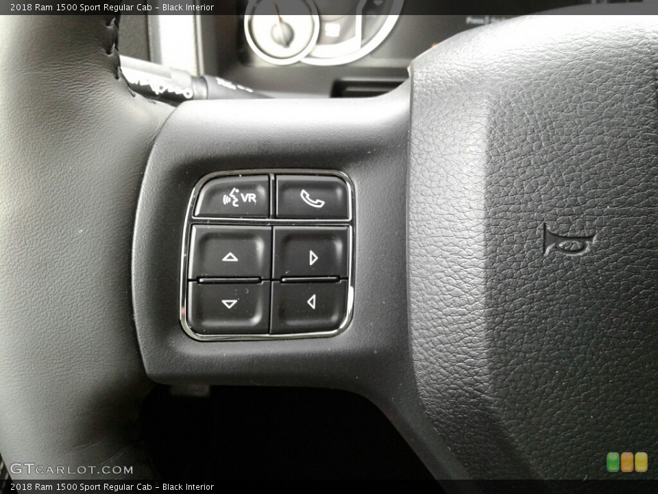 Black Interior Controls for the 2018 Ram 1500 Sport Regular Cab #123807435