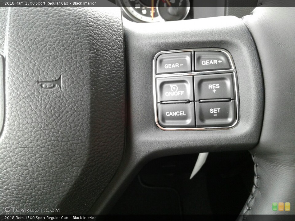 Black Interior Controls for the 2018 Ram 1500 Sport Regular Cab #123807462