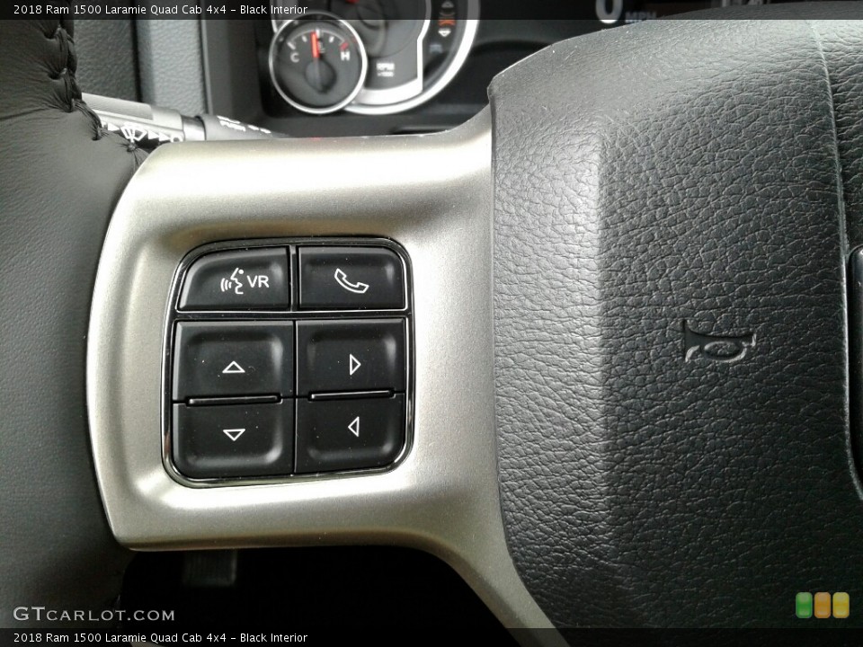Black Interior Controls for the 2018 Ram 1500 Laramie Quad Cab 4x4 #123808359