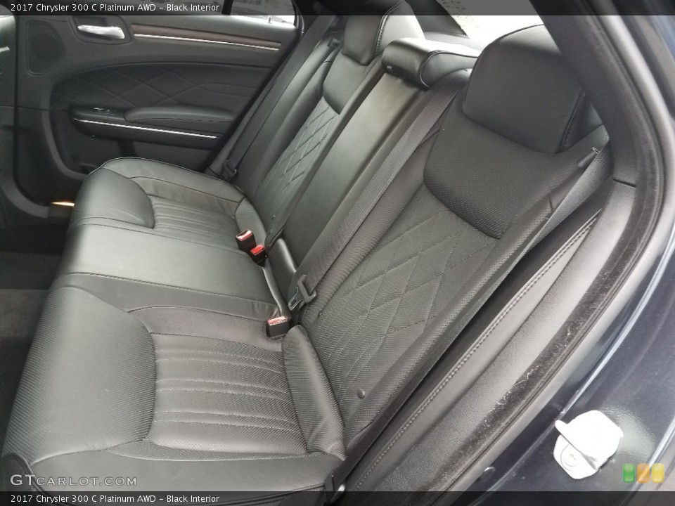 Black Interior Rear Seat for the 2017 Chrysler 300 C Platinum AWD #123808365