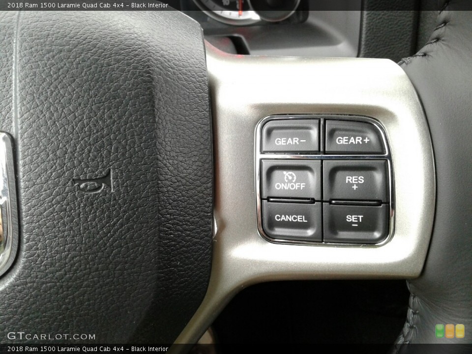 Black Interior Controls for the 2018 Ram 1500 Laramie Quad Cab 4x4 #123808386