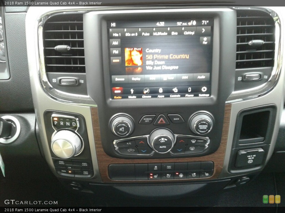 Black Interior Controls for the 2018 Ram 1500 Laramie Quad Cab 4x4 #123808431