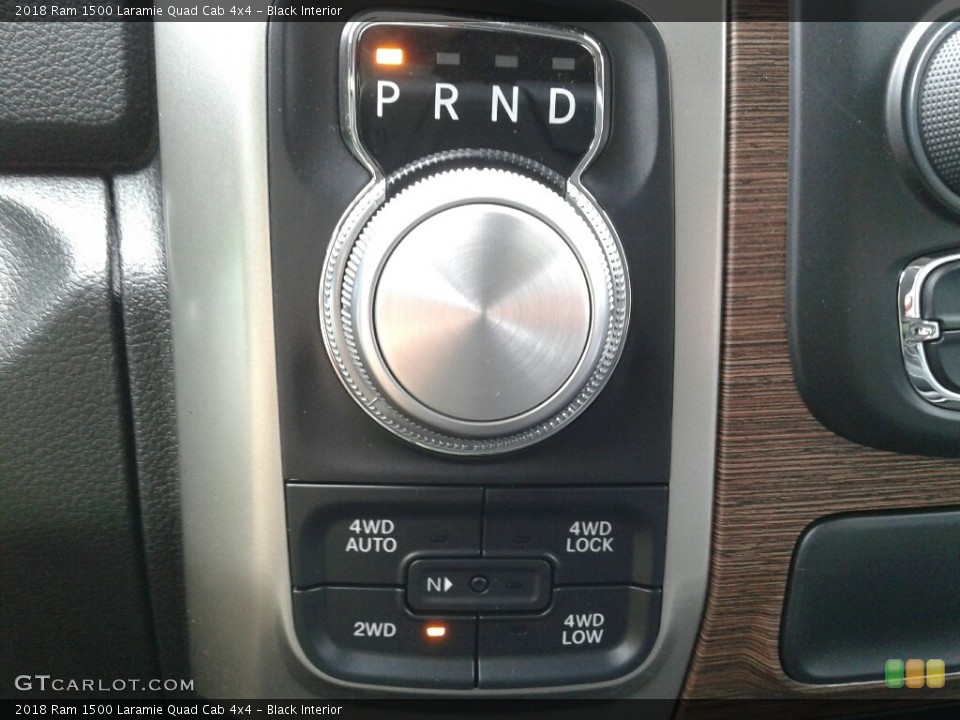 Black Interior Controls for the 2018 Ram 1500 Laramie Quad Cab 4x4 #123808590