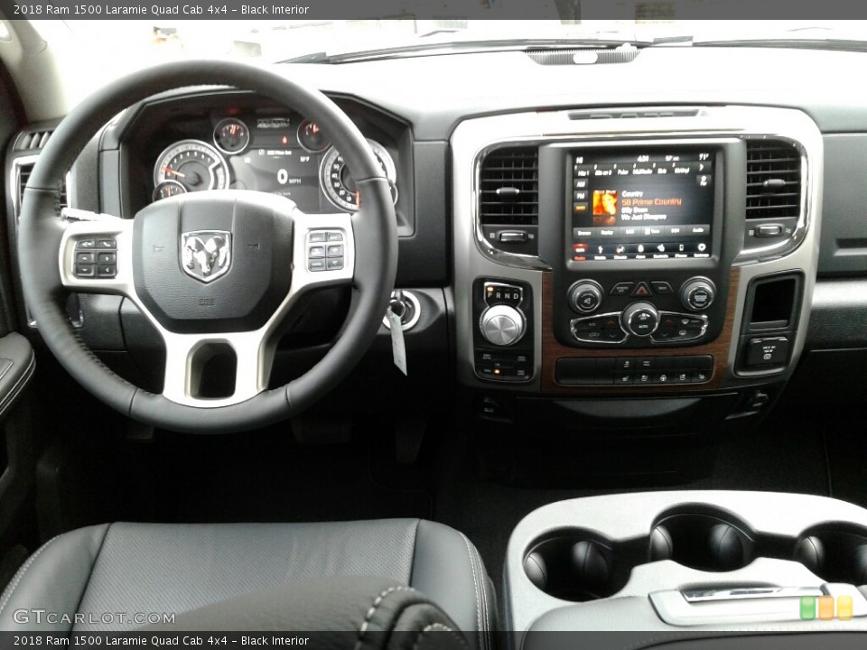 Black Interior Dashboard for the 2018 Ram 1500 Laramie Quad Cab 4x4 #123808698
