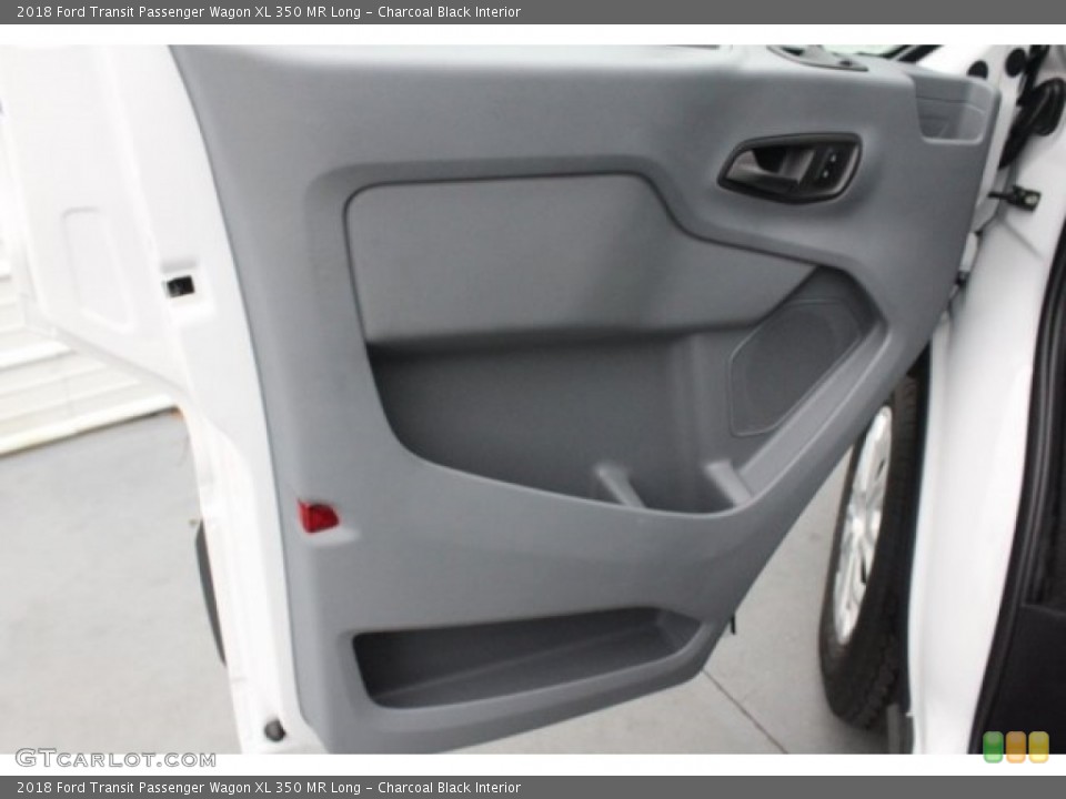 Charcoal Black Interior Door Panel for the 2018 Ford Transit Passenger Wagon XL 350 MR Long #123809877
