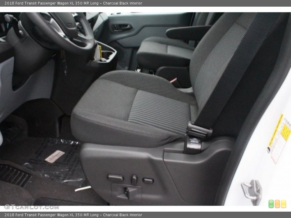 Charcoal Black Interior Front Seat for the 2018 Ford Transit Passenger Wagon XL 350 MR Long #123809895