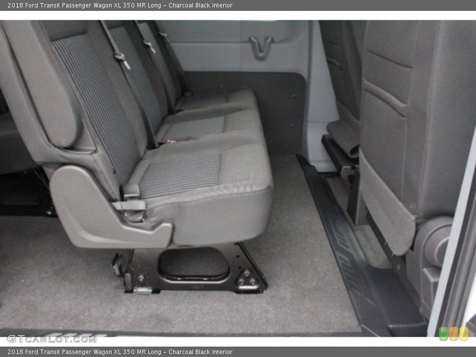 Charcoal Black Interior Rear Seat for the 2018 Ford Transit Passenger Wagon XL 350 MR Long #123809994