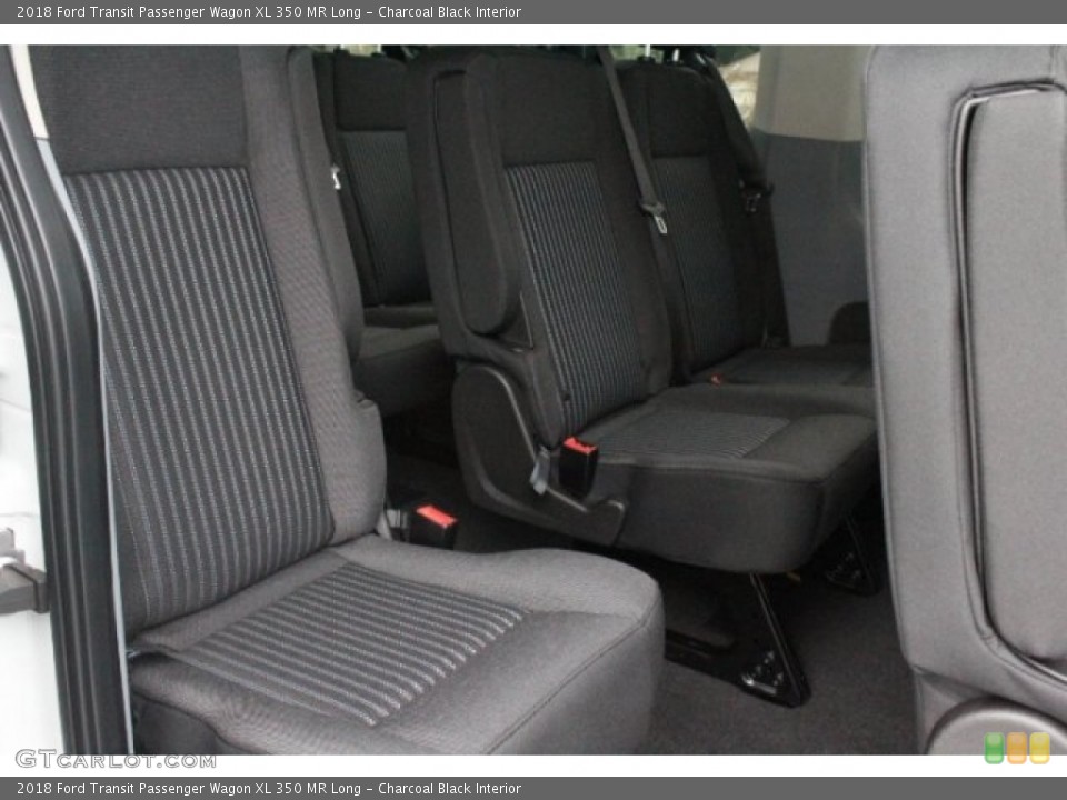 Charcoal Black Interior Rear Seat for the 2018 Ford Transit Passenger Wagon XL 350 MR Long #123810027