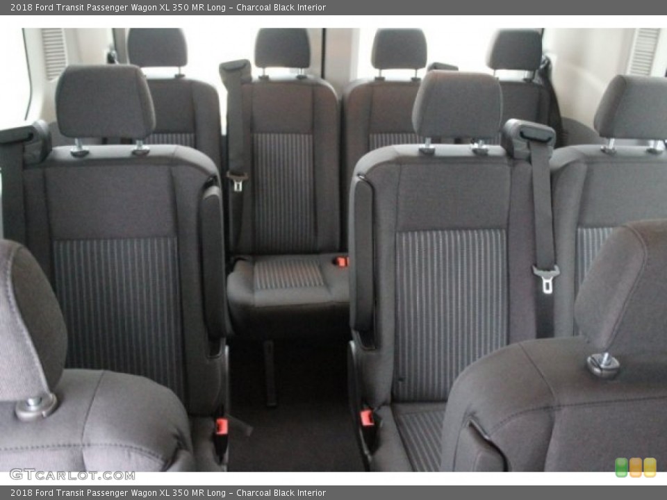 Charcoal Black Interior Rear Seat for the 2018 Ford Transit Passenger Wagon XL 350 MR Long #123810036