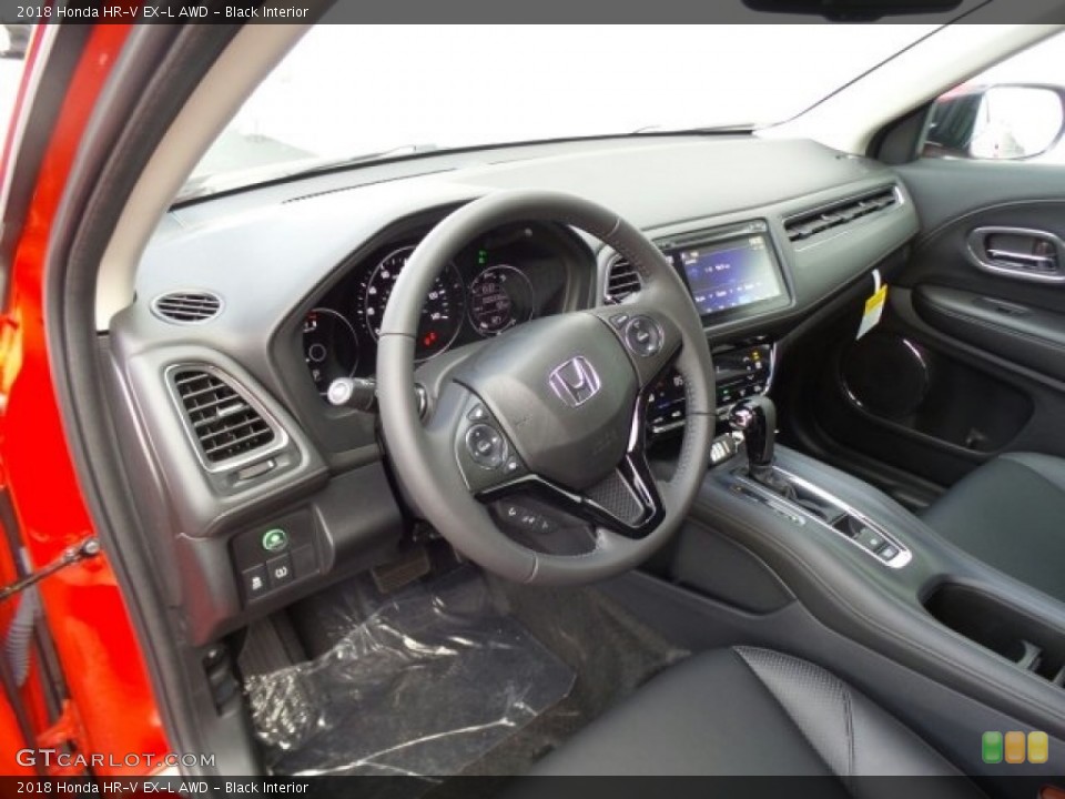 Black Interior Dashboard for the 2018 Honda HR-V EX-L AWD #123818151