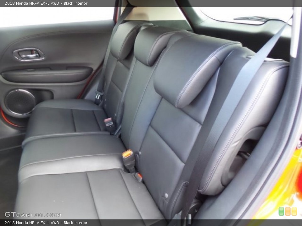 Black Interior Rear Seat for the 2018 Honda HR-V EX-L AWD #123818181