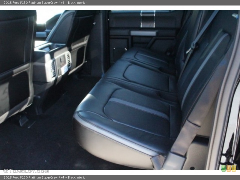 Black Interior Rear Seat for the 2018 Ford F150 Platinum SuperCrew 4x4 #123822969