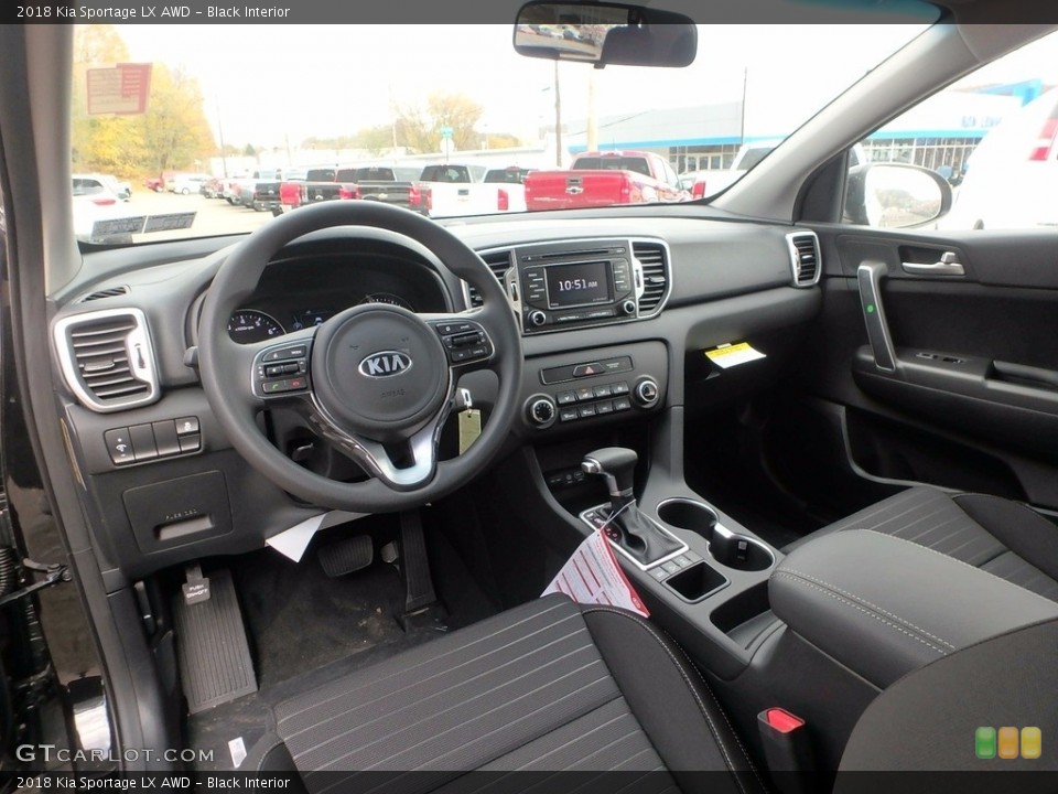 Black Interior Photo for the 2018 Kia Sportage LX AWD #123829002