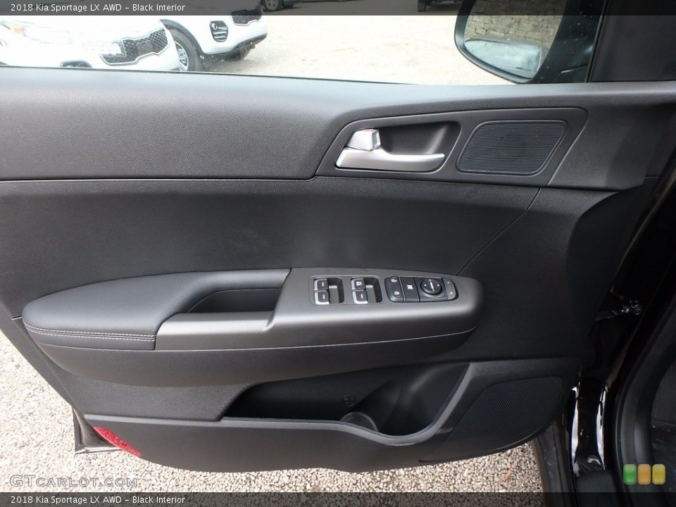 Black Interior Door Panel for the 2018 Kia Sportage LX AWD #123829036