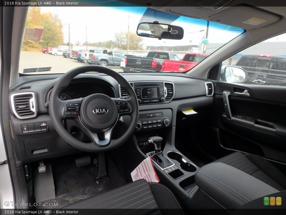 Black Interior Front Seat for the 2018 Kia Sportage LX AWD #123829683